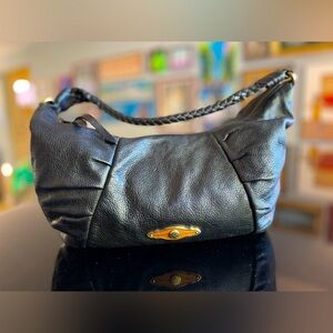 Elliot Lucca 90’s vintage designer purse black leather in perfect condition